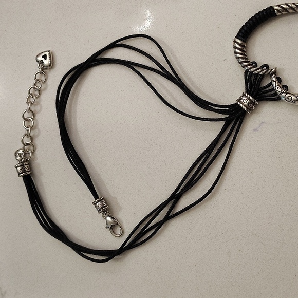 Brighton Heritage Heart Black Corded Pendant Necklace - Picture 3 of 8